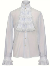 Adult White Victorian Shirt